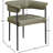 Malin Vegan Leather Arm Chair Dining Chair-474285695