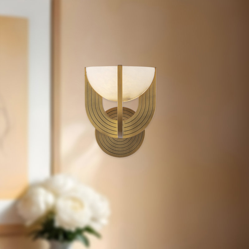 Colette 1 - Light LED Bath Sconce, Vintage Brass