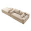 Canapé modulaire en forme de U 94,5 po avec siège profond, sans assemblage requis, canapé-lit modulaire pour salon, chambre à coucher, appartement-134695680-134695683