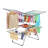 Clothes Drying Rack, Foldable 2-Level Laundry Racks For Drying Clothes Rack,Stainless Steel Drying Rack Clothing Collapsible For Indoor Outdoor,With Height-Adjustable Wings,33 Drying Rails,(Grey)