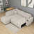 Beige 100% Linen selected