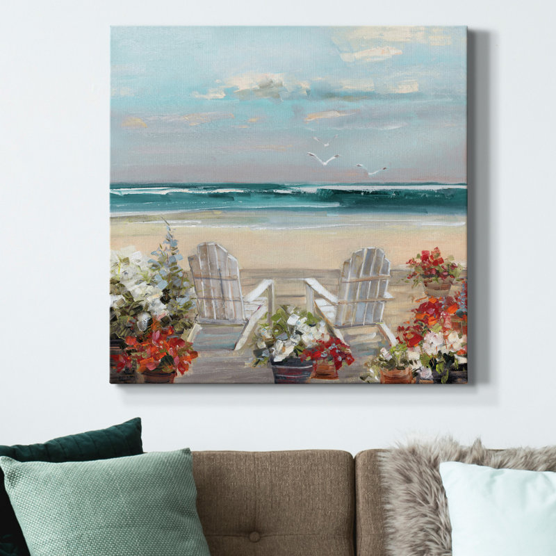 «Summer Sea Breeze», reproduction d'art sur toile tendue, H 32 po x l 32 po x P 1 po
