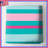 Pink Teal Stripes Quilted Bedspread All Sizes-128741701