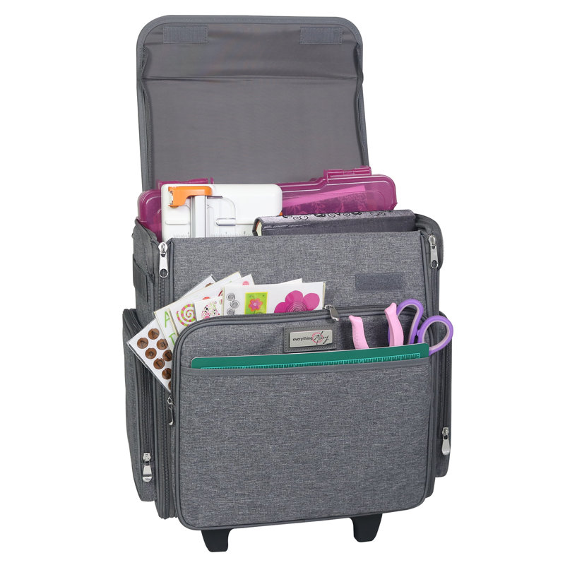 Brayden Studio Fabric Storage Bag, 39.4 cm H x 22.2 cm W x 36.2 cm D, Grey