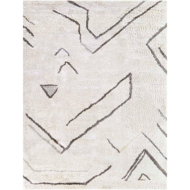 Tapis crème Evander, Rectangle 5 pi 3 po x 7 pi