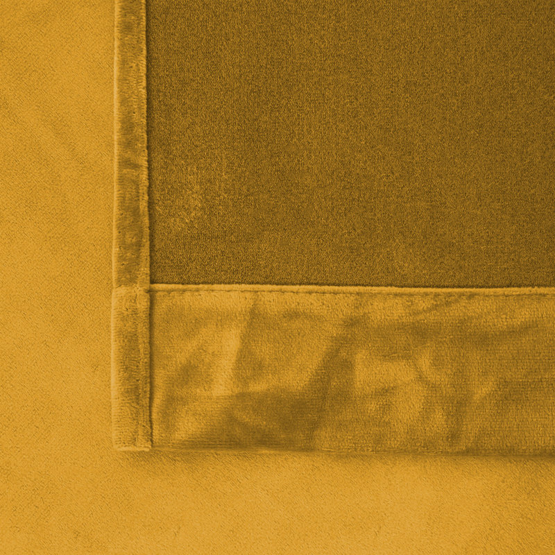 Erno Sheer Crushed Velvet Eyelet Curtains, Ochre, 168 W x 137 D cm