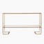 Console Glam étroite avec finition dorée et miroir, parfaite pour ajouter luxe et fonctionnalité à tout espace-1351185877