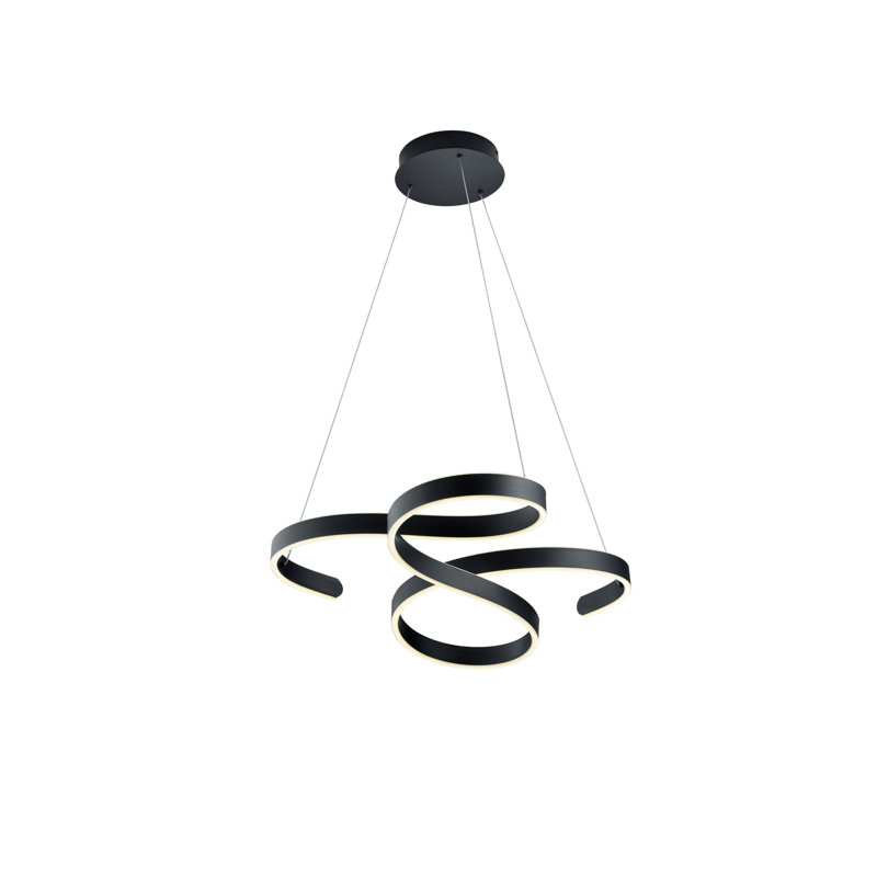 Somers 1 - Light Unique/Statement LED Chandelier, Anthracite