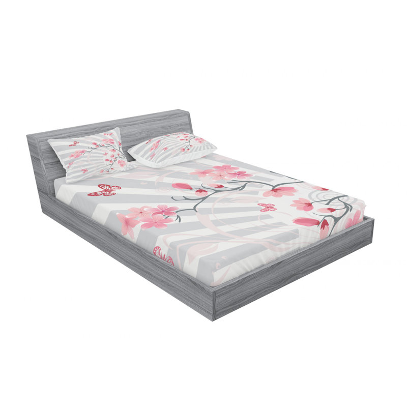 Microfiber Sheet Set, Queen Sheet Set with Fitted Sheet
