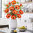 3Pcs 28.3" Orange Artificial Silk Poppy Flowers