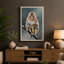 Macaque in Winter Japandi 1 Piece Wrapped Canvas Wall Art-1264138652-1264138625