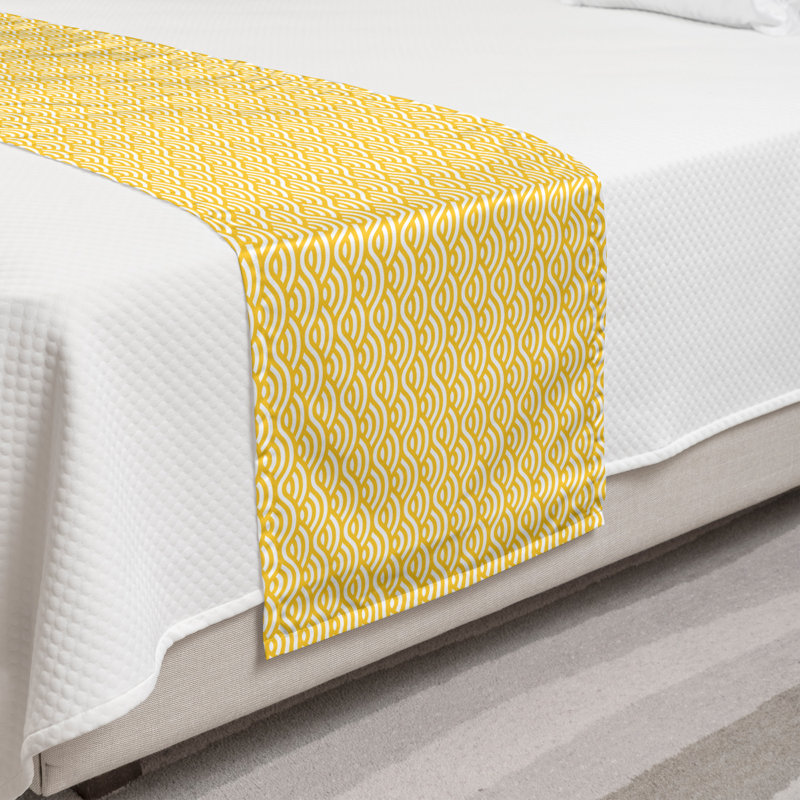 Chemin de lit en polyester Sea Ocean, Simple