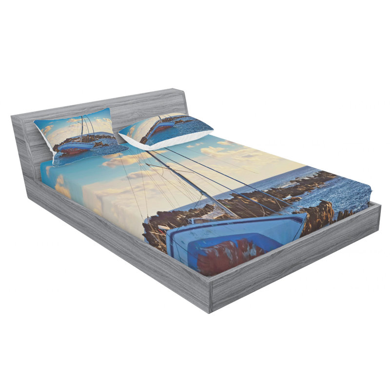 Microfiber Sheet Set, Full Sheet Set with Fitted Sheet