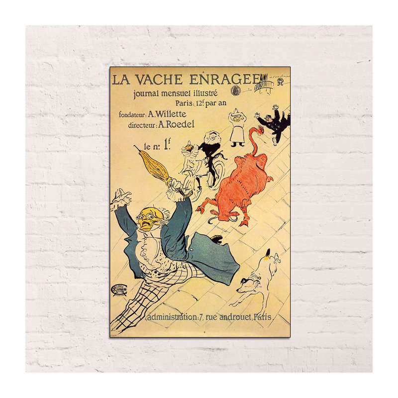 Henri De Toulouse-Lautrec - Wrapped Canvas Print, 135cm H x 90cm W x 1.8cm D