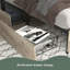 Structure de lit simple, tête de lit avec station de charge, solide et stable, sans bruit, aucun sommier requis, assemblage facile-977215836