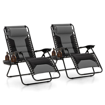 Zero Gravity Chair Portable Outdoor Foldable Recliner for Camping or Patio (set Of 2) by Arlmont & Co.