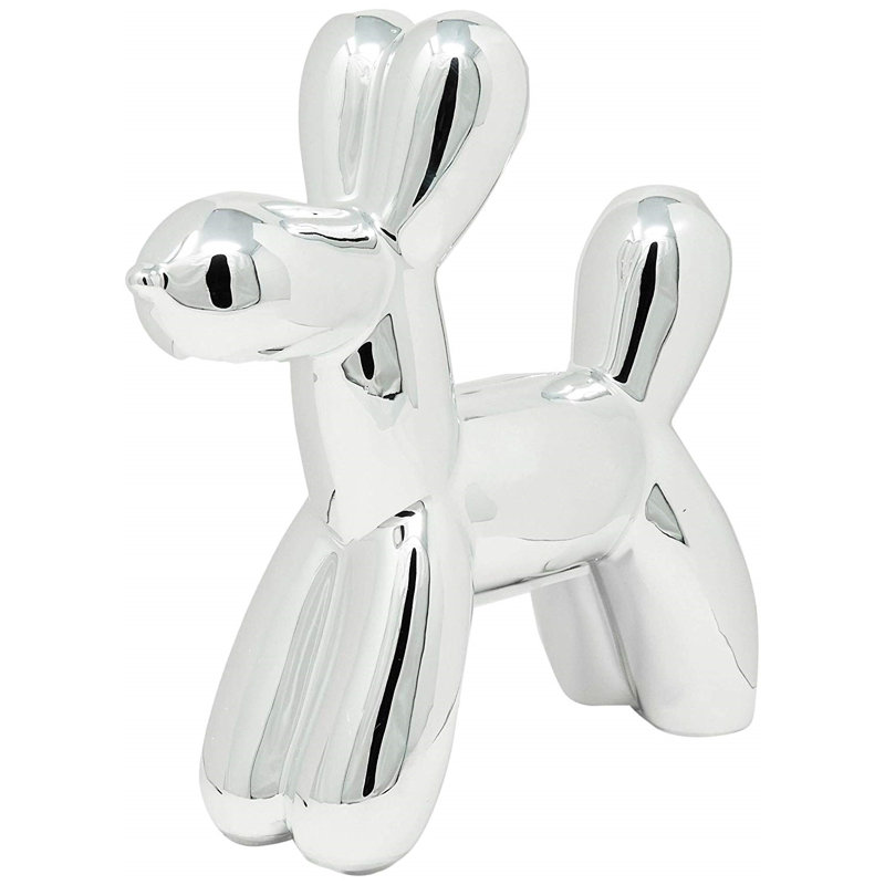 Tirelire Porum, H 7,5 po x l 2 po x P 7,5 po, Argent