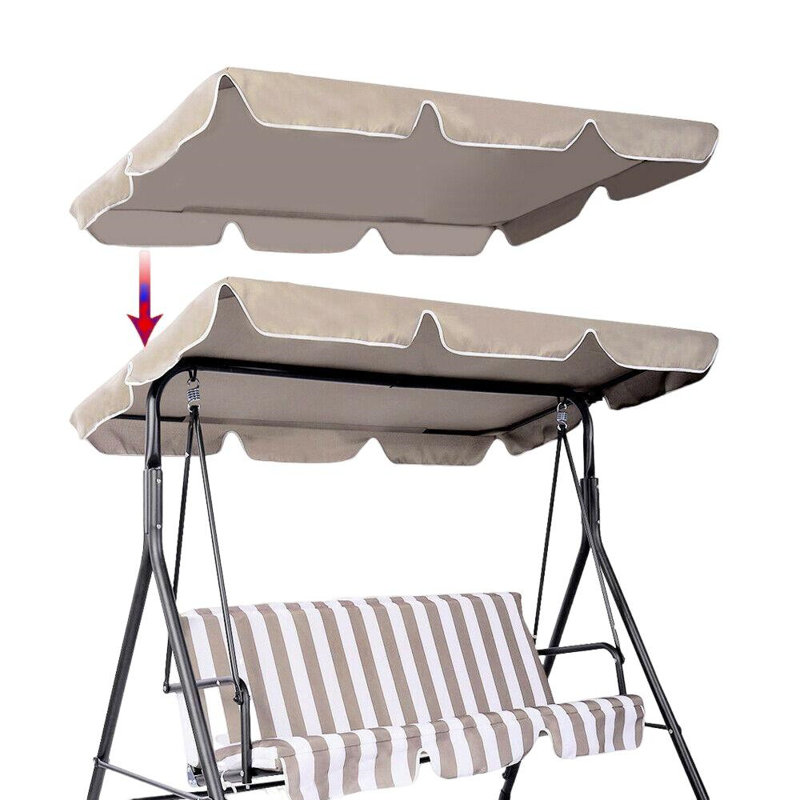 Outdoor Patio Swing Chair Canopy Replacement, Beige