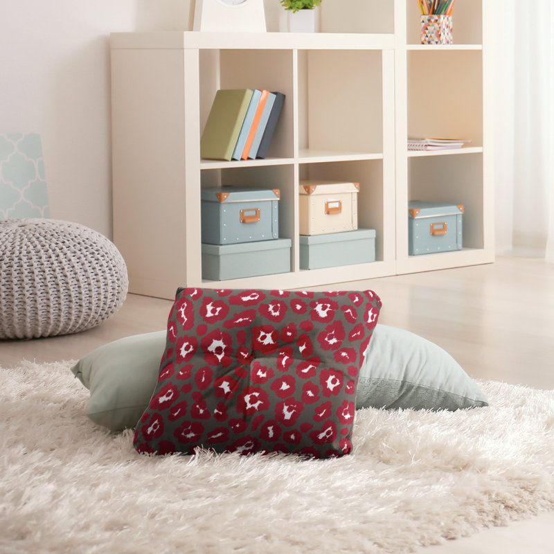 Housse et insert de coussin carré touffeté Throwback, H 30 po x l 30 po x P 3 po, Brun clair