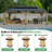 Classic  12 FTx 20 FT Solid Wood Storage Gazebo With Double Iron Roof-111513470