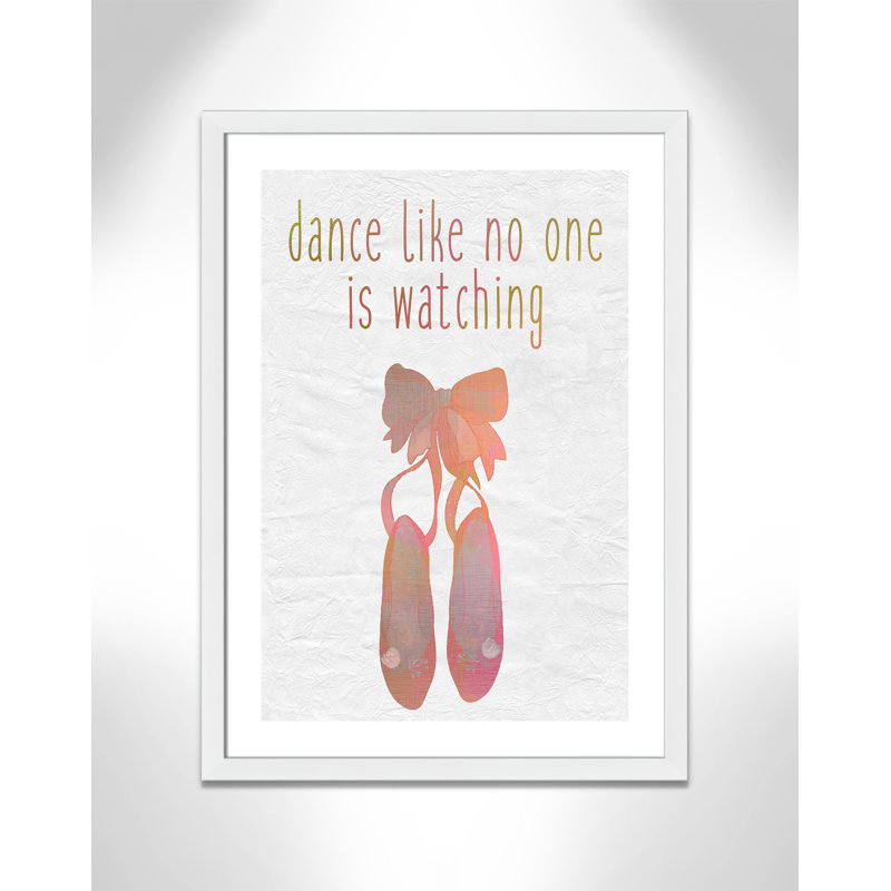 Danse, impression sur papier, H 34,5 po x l 24,5 po x P 0,6 po, Encadré plat blanc