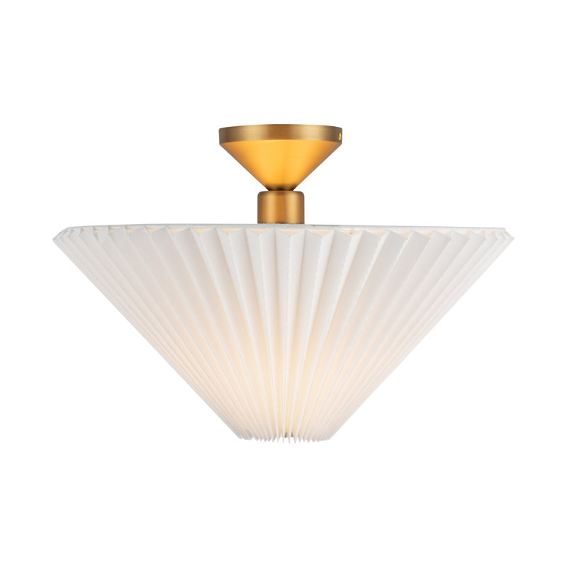 Shanklin 16-In Semi-Flush Mount, Doré