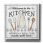  «Kitchen Welcome» par Elizabeth Tyndall, art mural sur toile, 12 po x 12 po