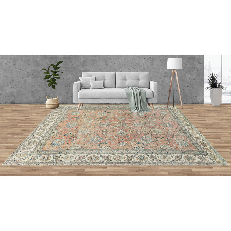 ZIVNVIZIGRE00 Wool Oriental Area Rug in Red, Rectangle 9' x 12'