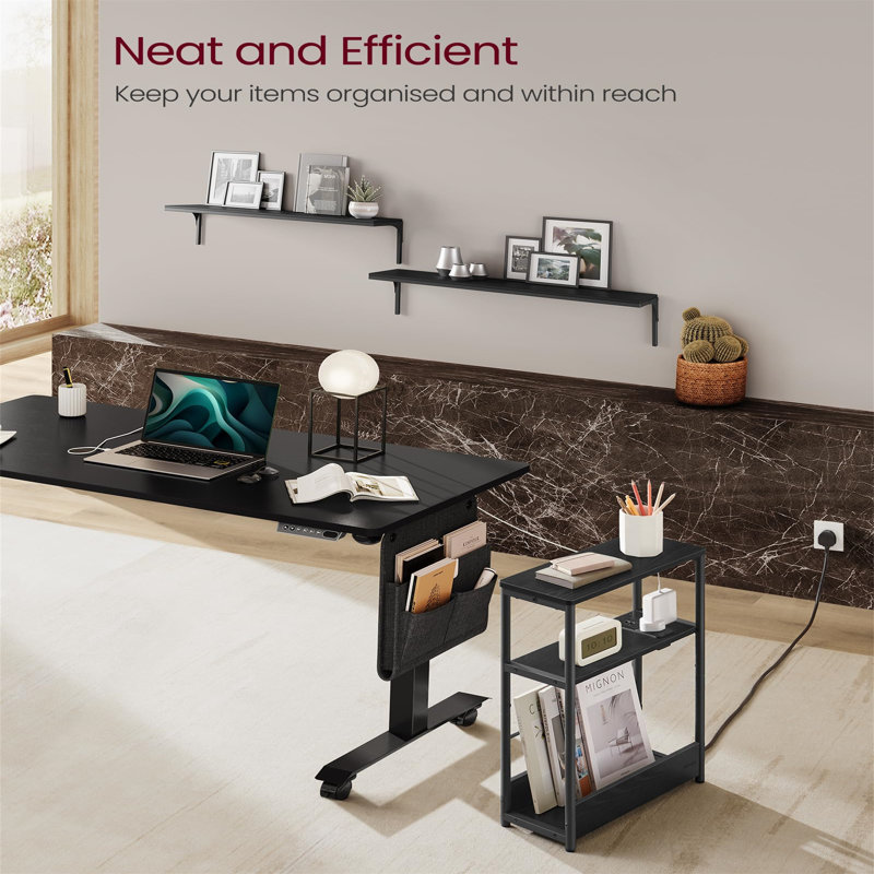 Sushil End Table, Black