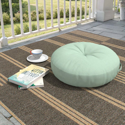 Housse de coussin circulaire avec insert Sunbrella