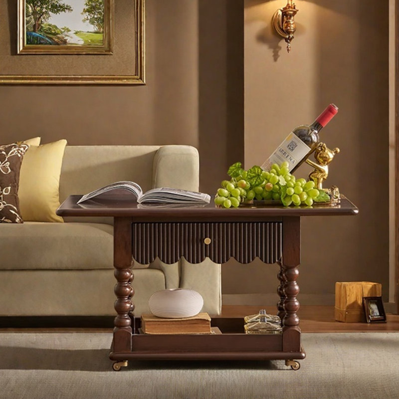 Table basse haut de gamme au design rétro