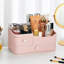 Pink Plastic Desktop Makeup Storage Organiser