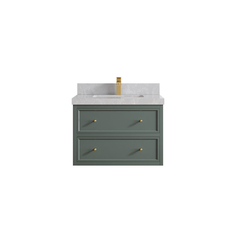 Meuble-lavabo simple flottant 30 po Roswell