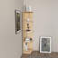 Warne 138 cm H x 31 cm W Corner Bookcase
