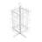 24 Pocket 5X7 Greeting Card Rack Post Card Display Rack Stand Countertop Spinner Rack