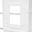 Lit mezzanine simple en bois massif avec finition blanche pour une chambre à coucher élégante, utilisation durable en pin-1358913117-1358913115