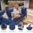 Braun Outdoor Cushions 22X22X4 Patio Chair Cushions Indoor/Outdoor Seat And Back Cushion, Cushions Only (Set Of 2)-198011476-198011486-198011473