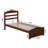 Elliana Solid Wood Platform Bed with Footboard & Built-in Charging Station-81970983-81970984