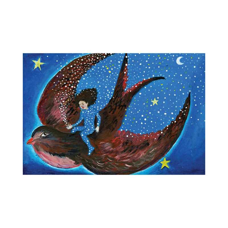 The Brightest Star by Jahna Vashti - Wrapped Canvas Print
