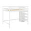 Lit mezzanine double avec garde-robe-119971402