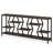 70.9 Inches Sofa Console Table With 4 Tier Wood Storage Shelves, Industrial Extra Long Narrow Entryway Accent Tables For Hallway, Living Room, Foyer (Rustic Brown)