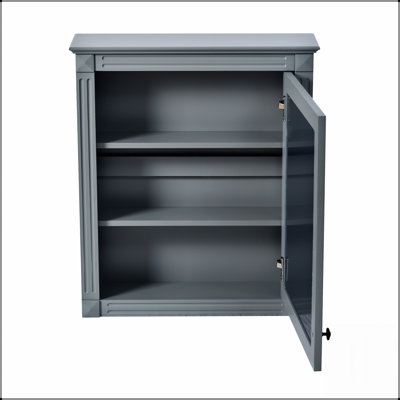 Armoire de rangement murale pour salle de bain avec miroir, tablettes réglables et conception compacte pour les salles de bain modernes
