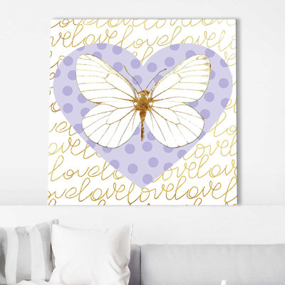 «Butterfly Love (Purple) (Square)» par Jodi - impression