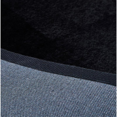 Tapis rectangulaire en fausse fourrure de luxe Lily Chinchilla
