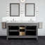 44 Inch White And Oak Bathroom Vanity-475837941