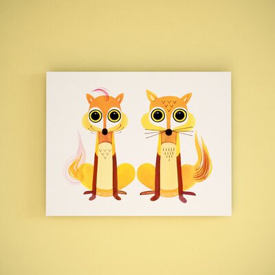 Alston Foxy Foxes Graphic Art on Canvas -  Harriet Bee, HBEE4698 41562155