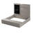Sandpit with lid, hinged with board & 3 hooks