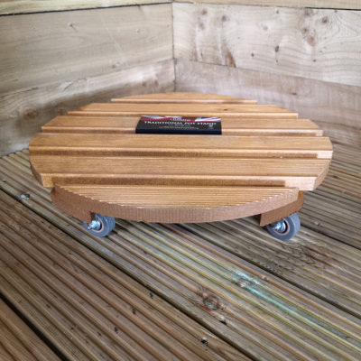 Caziyah Wood Caddy Plant Stand