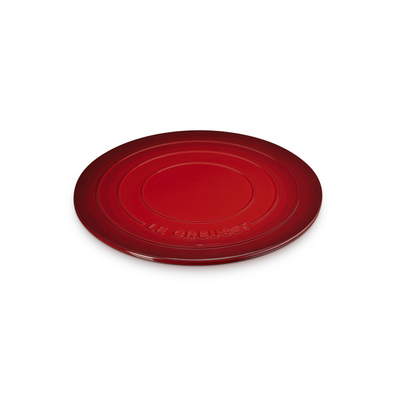 Le Creuset Stoneware Round Pizza Stone, 15", Cerise