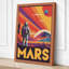 Postcard from Mars Retro - Wrapped Canvas-766842438-766842491